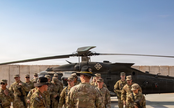 Task Force Nighthawk Patching Ceremony