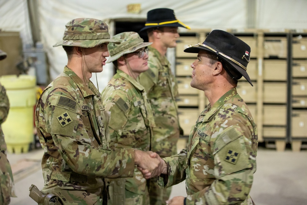 Task Force Nighthawk Patching Ceremony