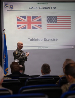 48th Fighter Wing hosts US-UK Counter-Drone Tabletop Exercise