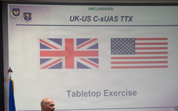 48th Fighter Wing hosts US-UK Counter-Drone Tabletop Exercise