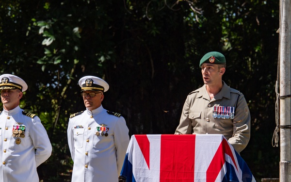 British Royal Forces Diego Garcia and NSF Diego Garcia hold Remembrance Day ceremony