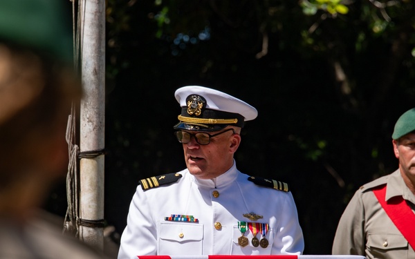 British Royal Forces Diego Garcia and NSF Diego Garcia hold Remembrance Day ceremony