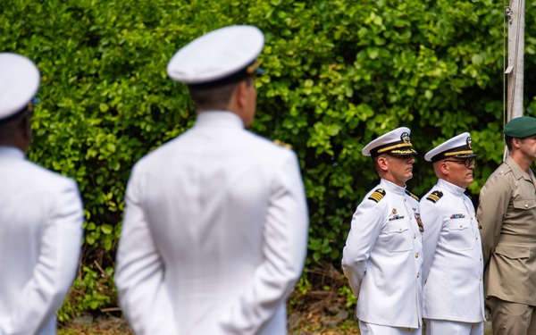 British Royal Forces Diego Garcia and NSF Diego Garcia hold Remembrance Day ceremony