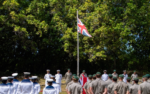 British Royal Forces Diego Garcia and NSF Diego Garcia hold Remembrance Day ceremony