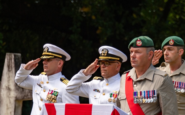 British Royal Forces Diego Garcia and NSF Diego Garcia hold Remembrance Day ceremony
