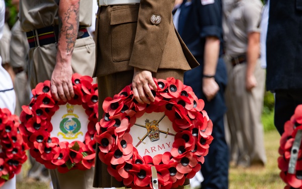 British Royal Forces Diego Garcia and NSF Diego Garcia hold Remembrance Day ceremony