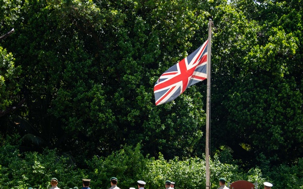 British Royal Forces Diego Garcia and NSF Diego Garcia hold Remembrance Day ceremony