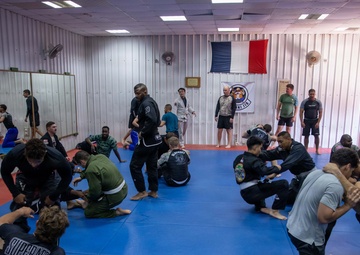 Brazilian Jiu-Jitsu training with CJTF-HOA and French Partners