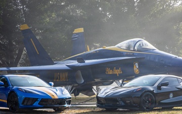 Florida Highway Patrol Stages Corvette at National Naval Aviation Museum