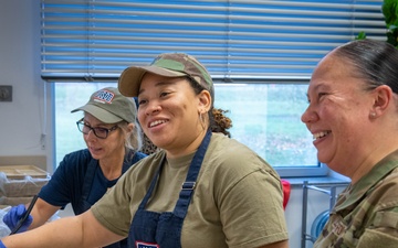 Command chief connects with Airman during table talk