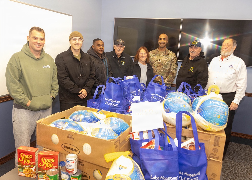 Turkeys, Pie, and Gratitude: Elks Lodge 782 and Picatinny Command Ensure Thanksgiving for Military Families