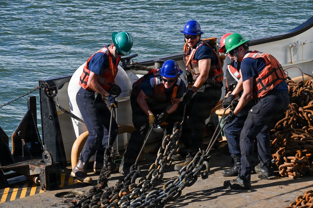 Coast Guard Cutter Sycamore Crew Conducts Post-Storm Buoy Maintenance Near Guantanamo Bay