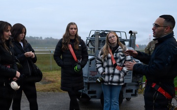 480th FGS spouses experience a day-in-the-life of Warhawk maintainers