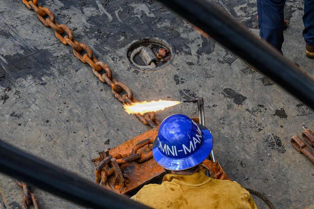 Coast Guard Cutter Sycamore Crew Conducts Post-Storm Buoy Maintenance Near Guantanamo Bay