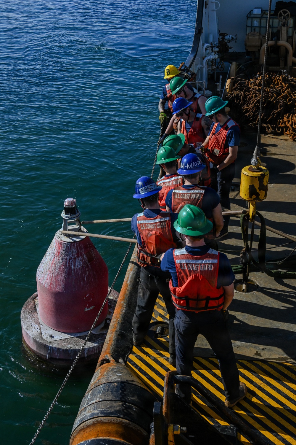 Coast Guard Cutter Sycamore Crew Conducts Post-Storm Buoy Maintenance Near Guantanamo Bay