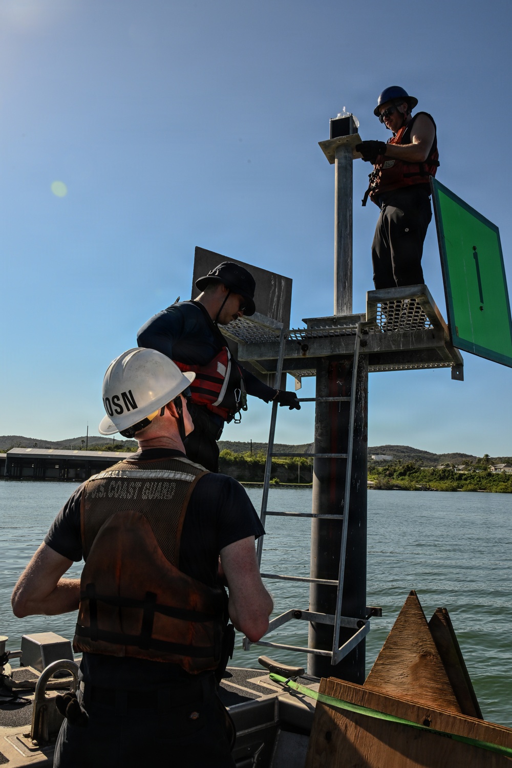 Coast Guard Cutter Sycamore Crew Conducts Post-Storm Buoy Maintenance Near Guantanamo Bay