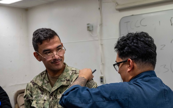 USS America (LHA 6) Conducts Tactical Casualty Combat Care (TCCC) Course