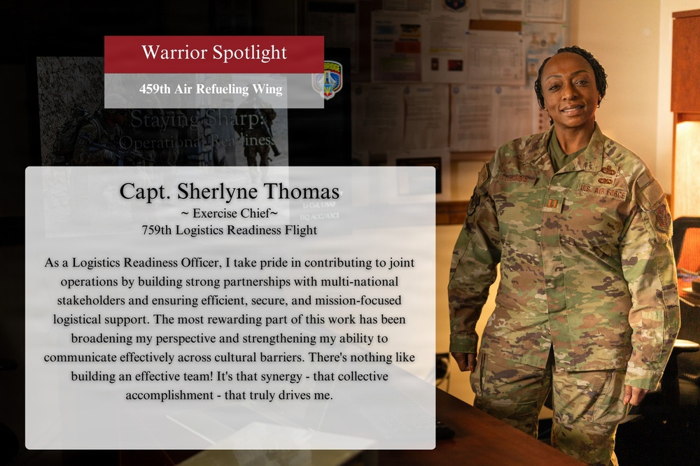 Capt. Sherlyne Thomas is the Warrior of the Month
