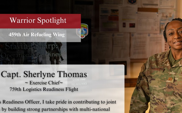 Capt. Sherlyne Thomas is the Warrior of the Month