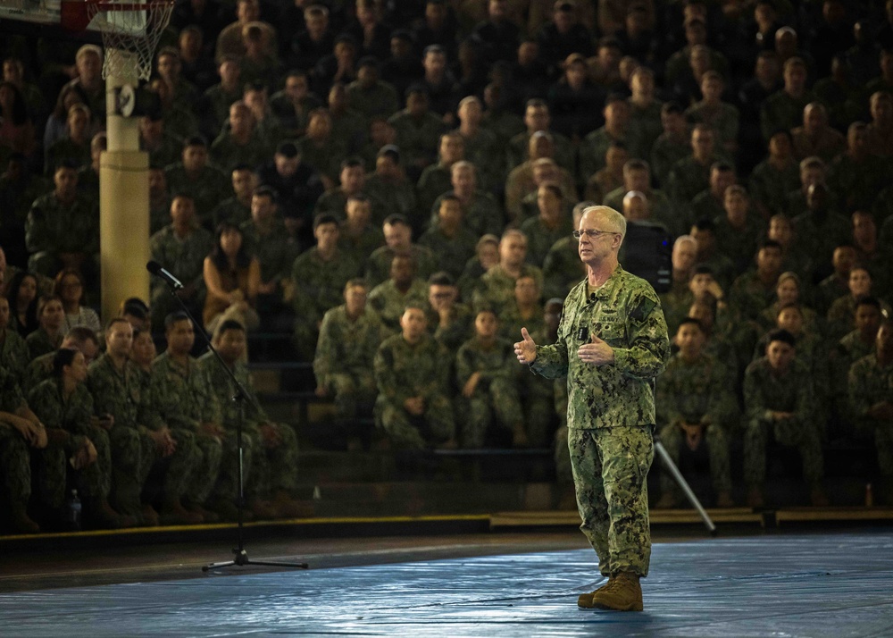 CNO Conducts All Hands Call at JBPHH