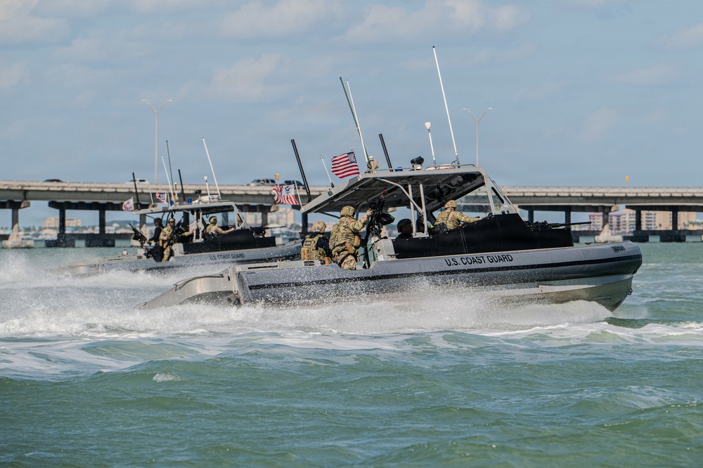 Coast Guard Port Security Unit 308 supports Operation River Wall