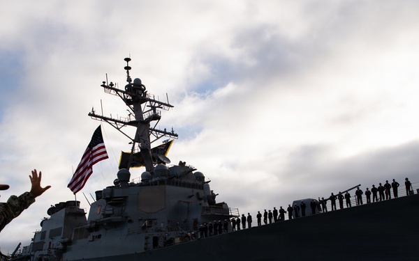 USS Curtis Wilbur returns to San Diego