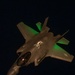 F-35 Lightning II aircraft fly nighttime mission over CENTCOM AOR
