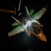 F-35 Lightning II aircraft fly nighttime mission over CENTCOM AOR
