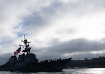 USS Curtis Wilbur returns to San Diego