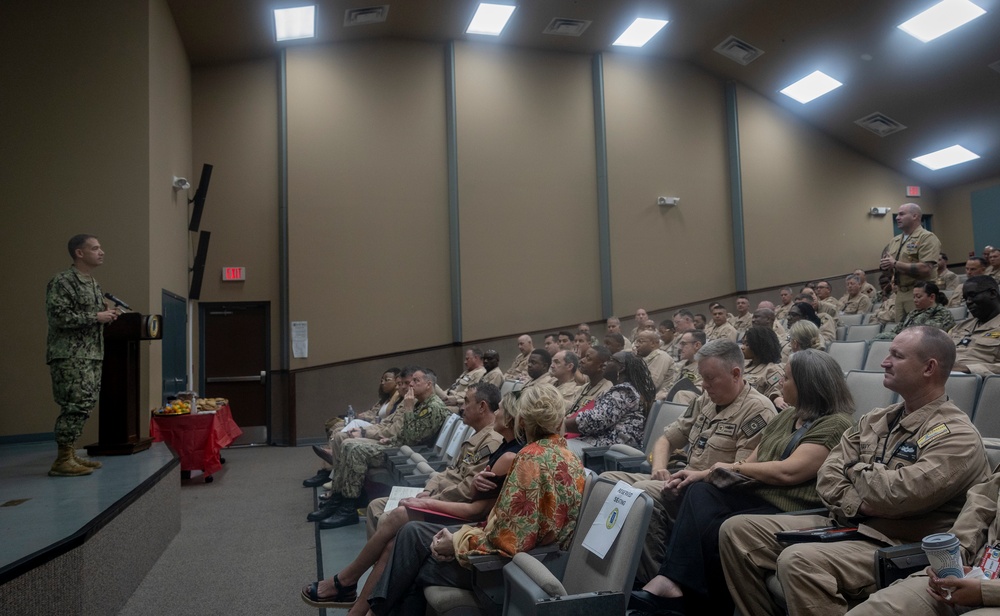 Adm. Brad Cooper, Speaks at a Commander’s summit for Commander, Navy Surface Force Atlantic