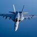 F/A-18 Super Hornets swarm over the Red Sea