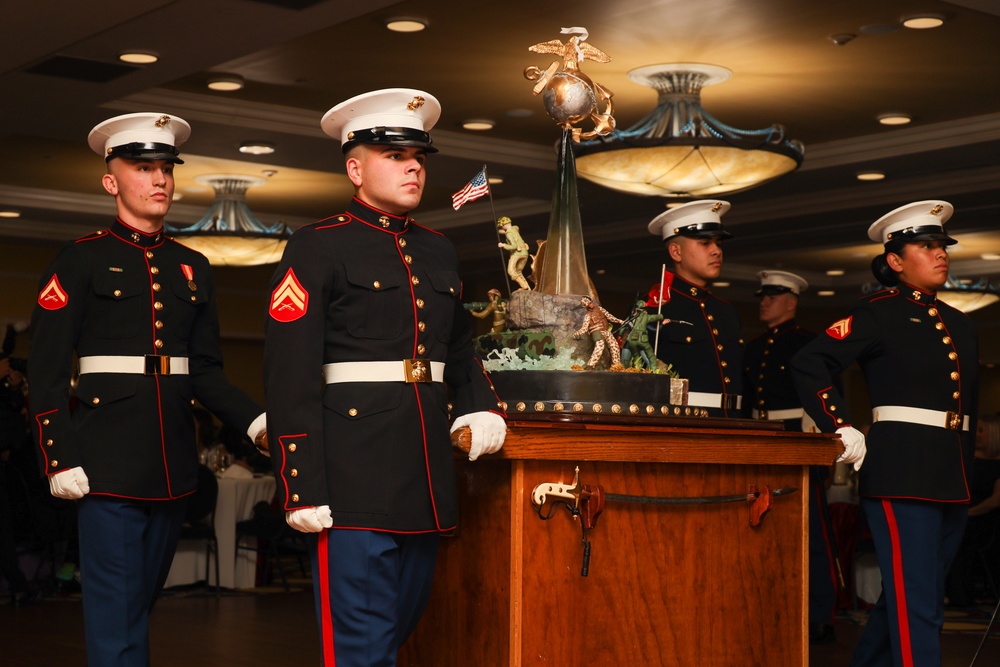 Barracks Marines support the Camp David 250th Marine Corps Birthday Ball