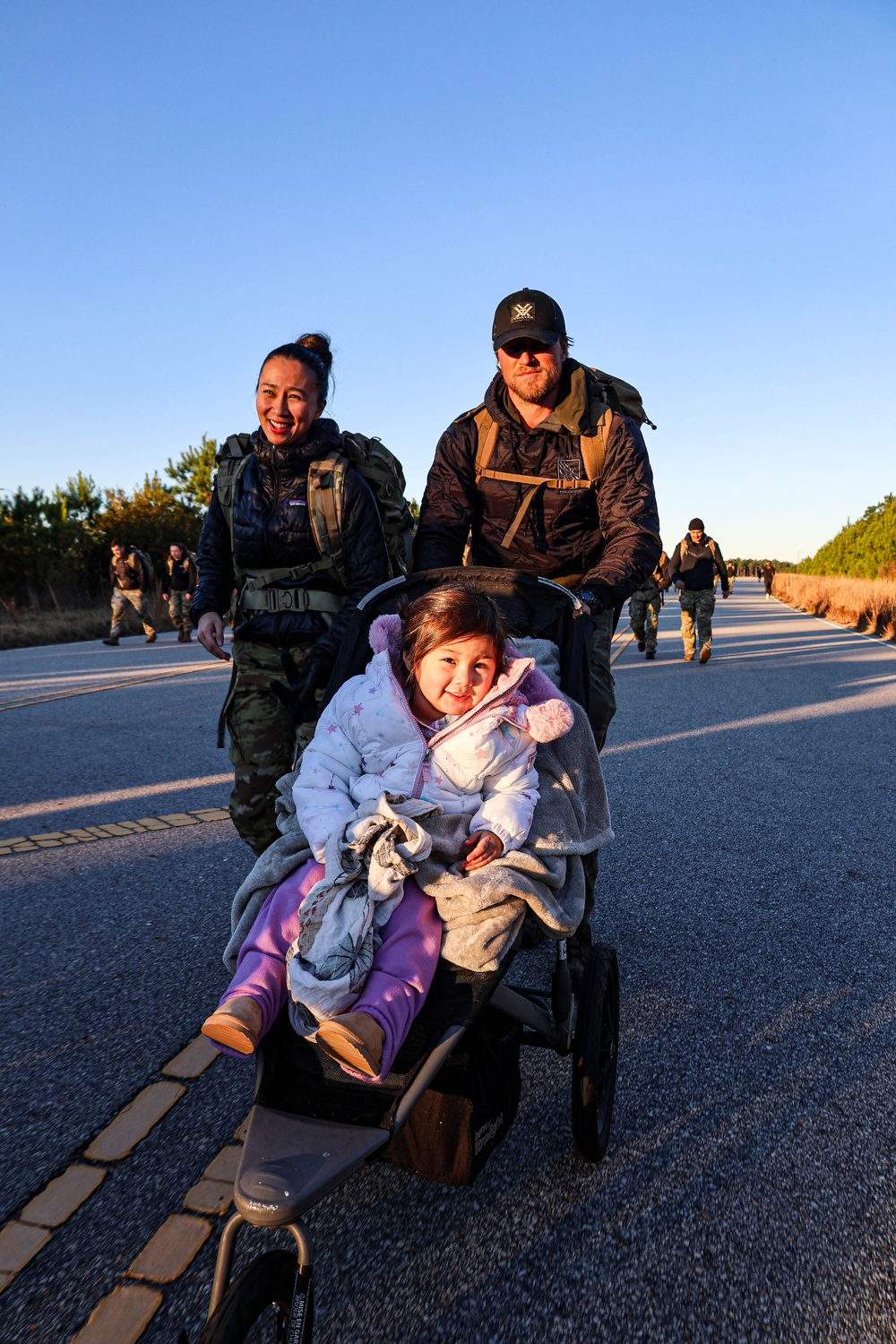 95th Civil Affairs Brigade (Special Operations) (Airborne) Soldiers and Families Conduct Charity Ruck March