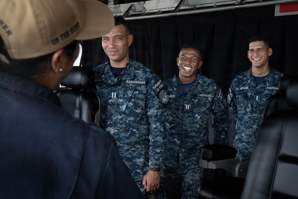 U.S.S. Pierre Passes Through Panama Canal with Servicio Nacional Aeronaval