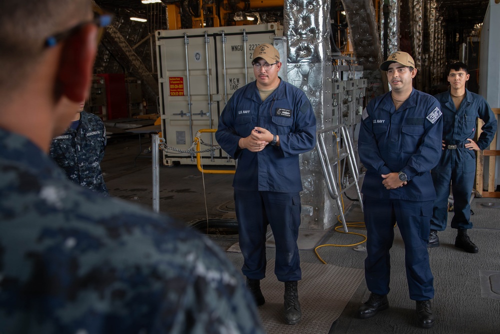 U.S.S. Pierre Passes Through Panama Canal with Servicio Nacional Aeronaval