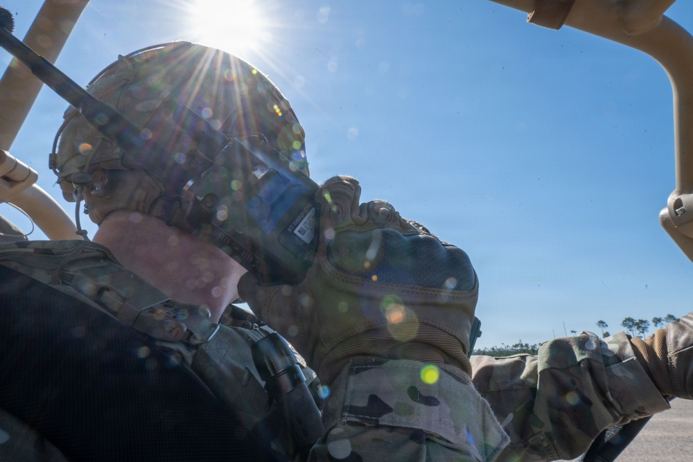 Defenders safeguard the mission during Mosaic Tiger 26-1 patrol operations