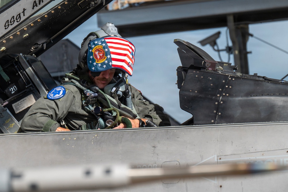 South Carolina F-16s Depart for Exercise Relámpago