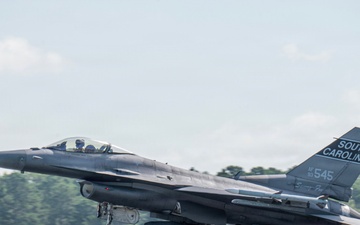 South Carolina F-16s Depart for Exercise Relámpago