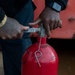 Ronald Reagan Sailors Maintain Firefighting Bottles