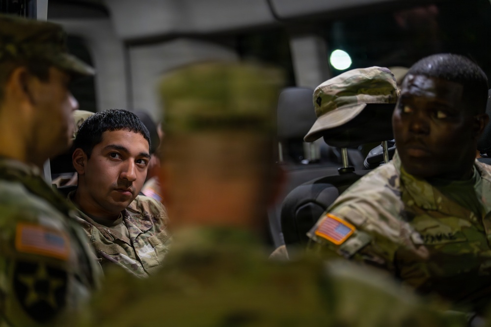 JTF–DC Leaders Join Soldiers for Night Patrols Across the District