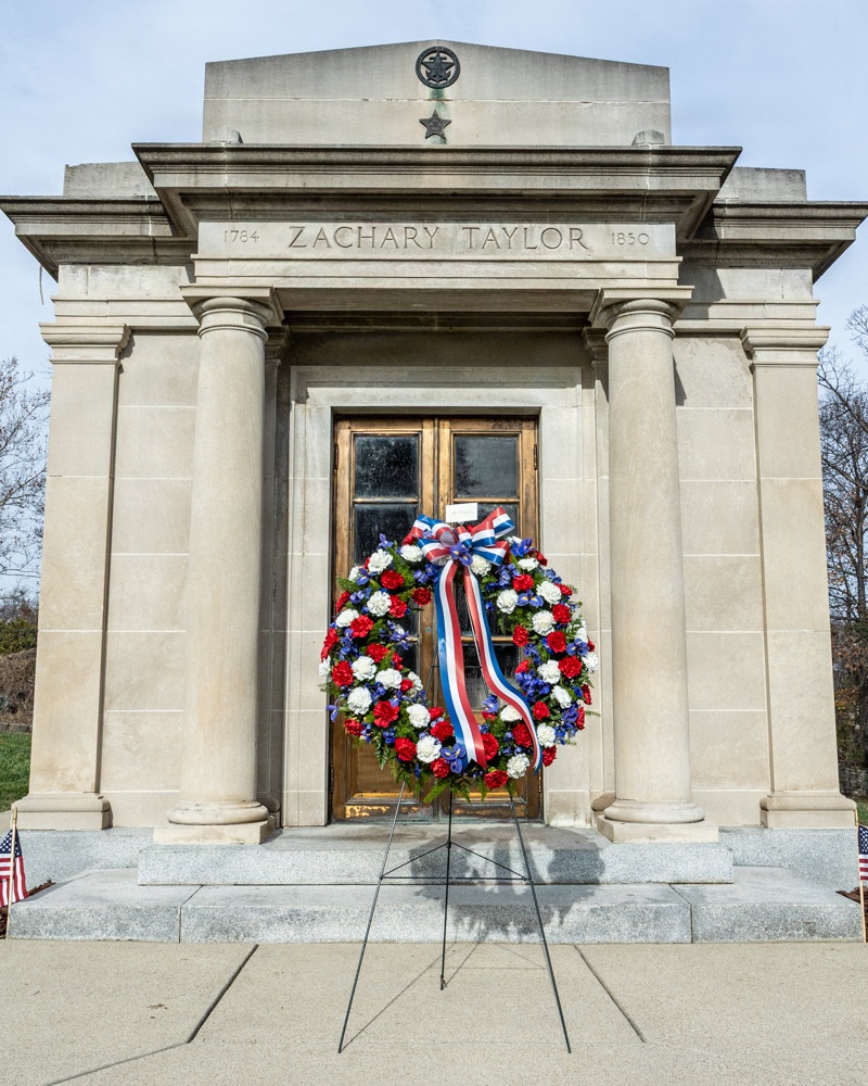 Fort Knox general officer honors President Zachary Taylor with annual wreath laying