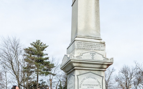 Fort Knox general officer honors President Zachary Taylor with annual wreath laying
