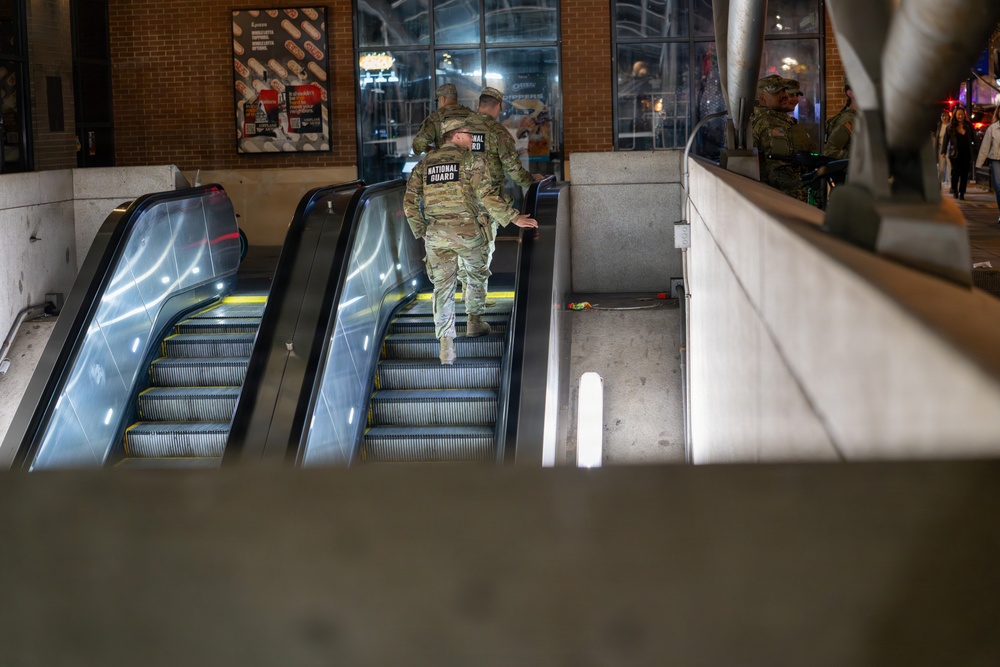 JTF–DC Leaders Join Soldiers for Night Patrols Across the District