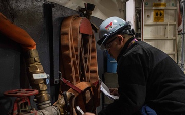 Ronald Reagan Sailors Conduct Maintenance