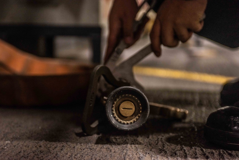 Ronald Reagan Sailors Conduct Maintenance