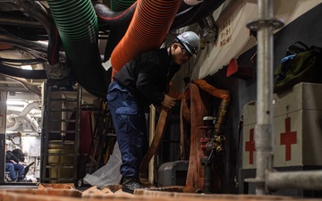 Ronald Reagan Sailors Conduct Maintenance