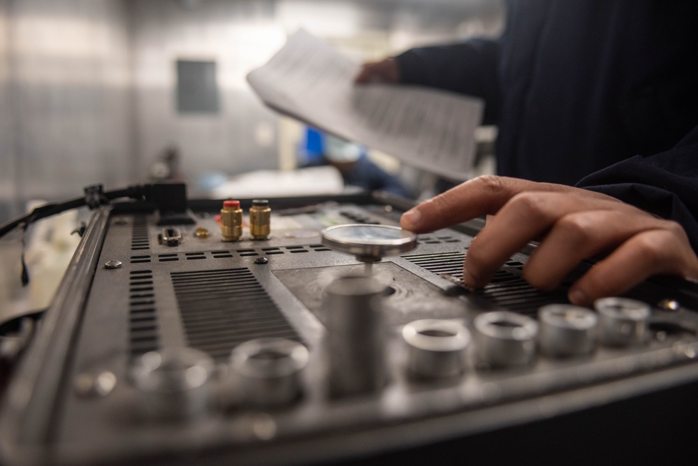 Ronald Reagan Sailors Conduct Maintenance