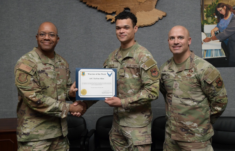 Warrior of the Week: A1C TraVon Allen