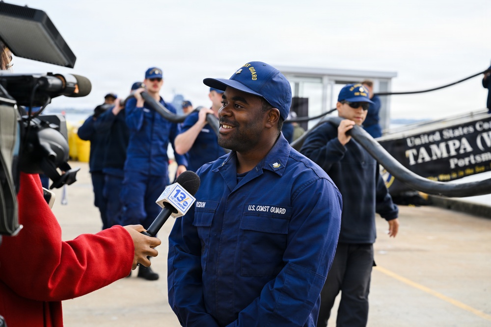Coast Guard Cutter Tampa returns home after 67-day counterdrug patrol in the Eastern Pacific Ocean