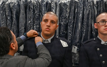 U.S. Space Force trainees receive newly designed service dress uniform